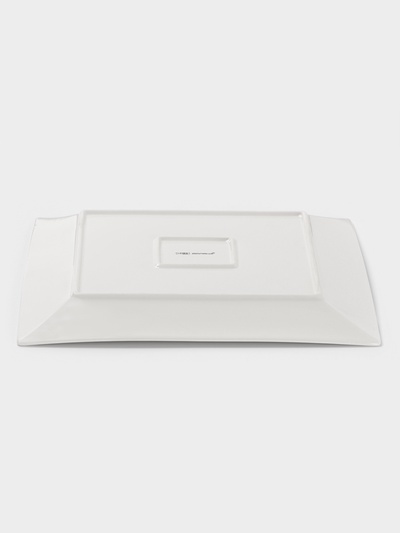 Тарелка квадратная Доляна White Labe, 30×2 см, фарфор, белая