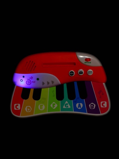 Музыкальное пианино детское, сенсорное, звуковые и световые эффекты, карточки для обучения