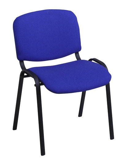 УЦЕНКА Стул «ИЗО» каркас чёрный, обивка ткань синяя