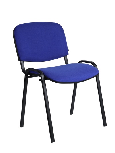 УЦЕНКА Стул «ИЗО» каркас чёрный, обивка ткань синяя
