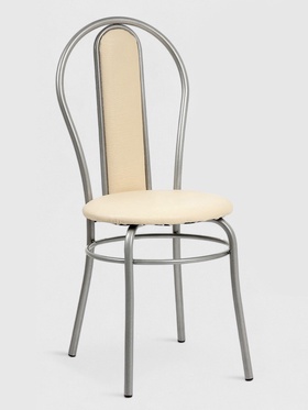 УЦЕНКА Стул «Элегия Мягкий», Серебристый металлик/Молочная рептилия 10868895