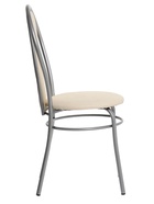 УЦЕНКА Стул "Элегия Мягкий", Серебристый металлик/Молочная рептилия - Фото 4