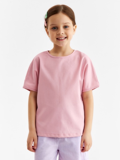 Футболка детская MINAKU, розовая, рост 164 см