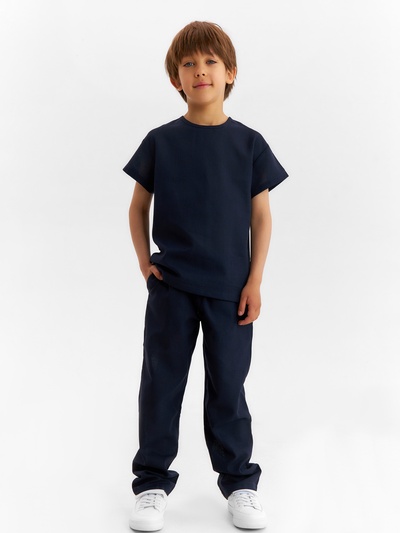 Комплект (рубашка и брюки) для мальчика MINAKU, чёрный, рост 158 см