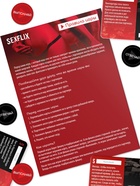 Игра для двоих «Sexflix», 50 карт, эрекционное кольцо, вибратор, наручники, 18+ - Фото 4