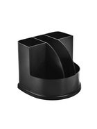 Подставка-органайзер для канцелярии 5 отделений, «Профи», черная - Фото 3