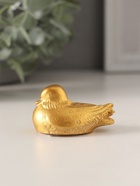 Набор фигурок полистоун «Уточки-мандаринки», 4 шт., золото, 4.8×3×2.8 см - Фото 2