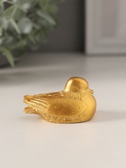 Набор фигурок полистоун «Уточки-мандаринки», 4 шт., золото, 4.8×3×2.8 см - Фото 5