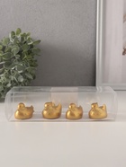 Набор фигурок полистоун «Уточки-мандаринки», 4 шт., золото, 4.8×3×2.8 см - Фото 6