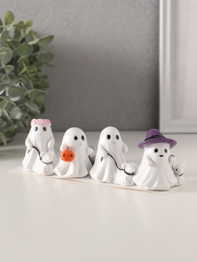 Набор фигурок полистоун «Привидения», 4 шт., 3.7×6×5 см