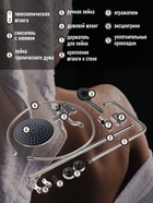 УЦЕНКА Душевая система ZEIN Z3865, смеситель, тропическая и ручная лейка, латунь, графит - Фото 13