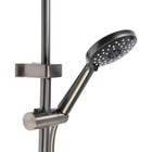 УЦЕНКА Душевая система ZEIN Z3865, смеситель, тропическая и ручная лейка, латунь, графит - Фото 4