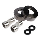 УЦЕНКА Душевая система ZEIN Z3865, смеситель, тропическая и ручная лейка, латунь, графит - Фото 6