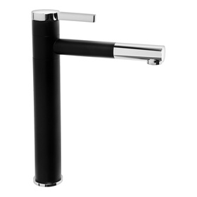 {{photo.Alt || photo.Description || 'УЦЕНКА Смеситель для раковины ZEIN ZF-013, высокий, картридж 35 мм, латунь, черный/хром'}}