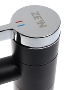 УЦЕНКА Смеситель для раковины ZEIN ZF-013, высокий, картридж 35 мм, латунь, черный/хром 10869237