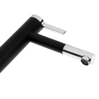 УЦЕНКА Смеситель для раковины ZEIN ZF-013, высокий, картридж 35 мм, латунь, черный/хром 10869237