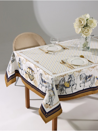 Скатерть «Этель» Classic, 150×180 см ±3 см, с ВГМО, 100% хлопок, саржа 190 г/м²