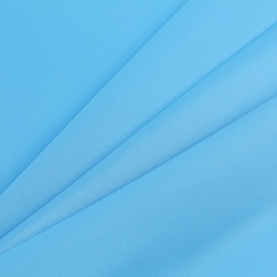 Ткань атлас для рукоделия и шитья, ширина 150 см, голубая