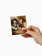 Набор мини-открыток в коробке со скрепками «Котики», 35 штук, 8 x 10 см - фото 63116285