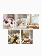 Набор мини-открыток в коробке со скрепками «Котики», 35 штук, 8 x 10 см - фото 63116280