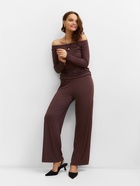 Лонгслив с открытыми плечами женский MIST, размер XS, коричневый 10658503