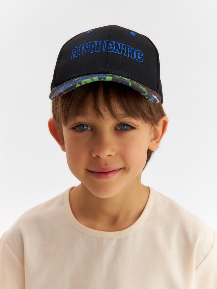 Кепка детская KAFTAN: Authentic, чёрная, размер 52-54 - Фото 1