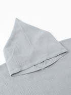 Пончо муслиновое детское LoveLife, 56×70 см, хлопок 100%, серо-голубое - Фото 6