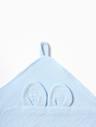 Полотенце - уголок муслиновое «Крошка Я», 75×75 см, хлопок 100%, голубое - Фото 6