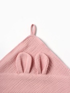 Полотенце - уголок муслиновое «Крошка Я», 75×75 см, хлопок 100%, пудровое - Фото 6