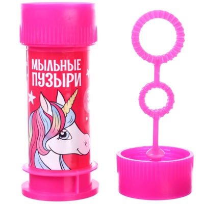 Набор мыльных пузырей, 20 штук Единорог, Минни Маус, 35 мл
