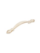 УЦЕНКА Ручка-скоба РС201, м/о 96 мм, белая, с золотой вставкой - Фото 12