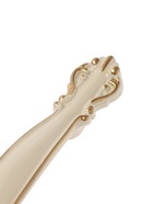 УЦЕНКА Ручка-скоба РС201, м/о 96 мм, белая, с золотой вставкой - Фото 15