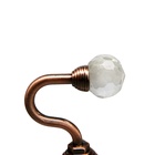 УЦЕНКА Крючок для штор «ТУНДРА» KS007, однорожковый, цвет медь - Фото 2