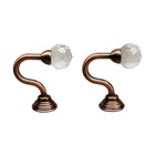 УЦЕНКА Крючок для штор «ТУНДРА» KS007, однорожковый, цвет медь - Фото 4