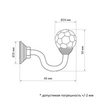 УЦЕНКА Крючок для штор «ТУНДРА» KS007, однорожковый, цвет медь - Фото 5