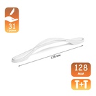 УЦЕНКА Ручка-скоба CAPPIO PC181BL, м/о 128 мм, белая - Фото 5