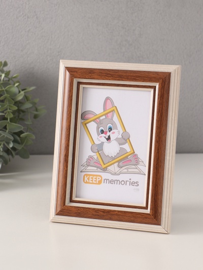 Фоторамка для фото 10×15 см «Рамин», пластик, бук