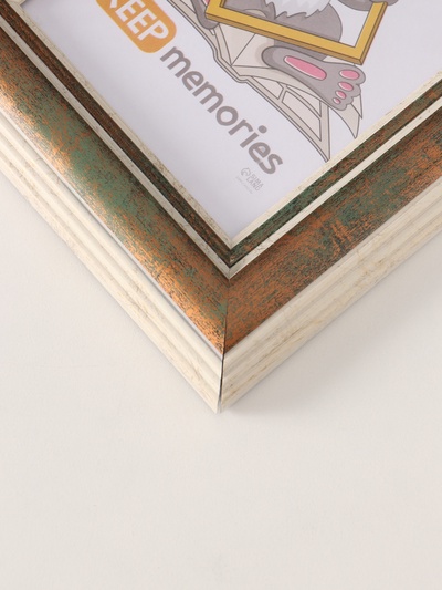 Фоторамка для фото 10×15 см «Рамин», пластик, зелёный