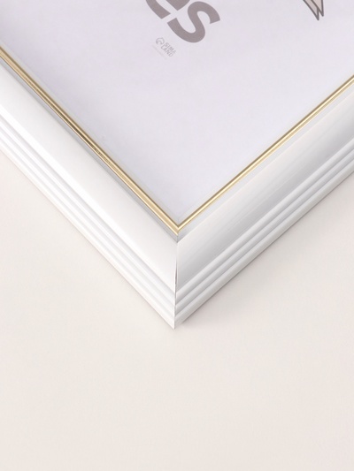 Фоторамка для фото 40×50 см «Рамин», пластик, белый