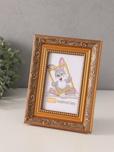 Фоторамка для фото 10×15 см «Любава», пластик, коричневый