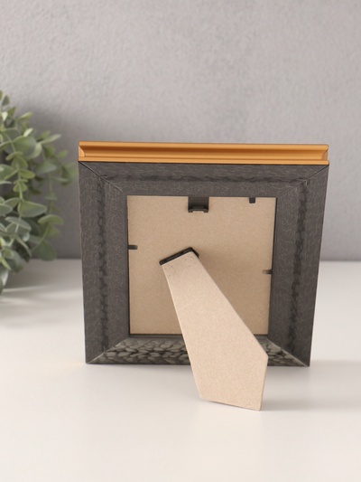 Фоторамка для фото 10×15 см «Любава», пластик, коричневый