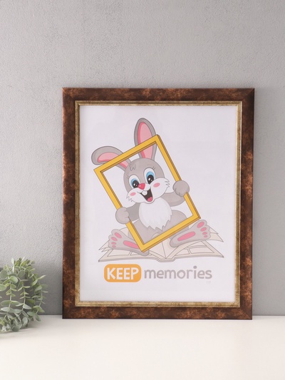 Фоторамка для фото 40×50 см «Фон Арт», пластик, коричневый