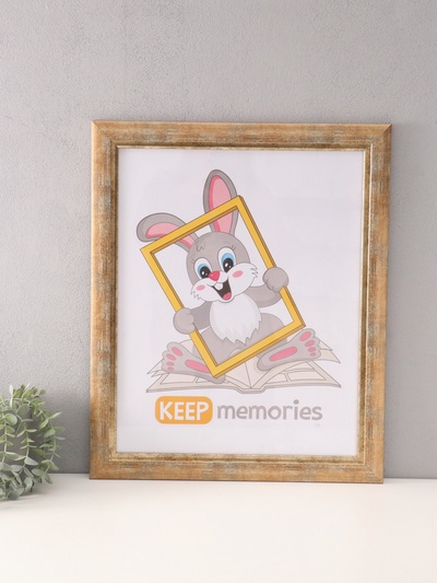 Фоторамка для фото 40×50 см «Фон Арт», пластик, золото