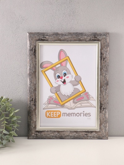 Фоторамка для фото 21×30 см «Фон Арт», пластик, т. серый