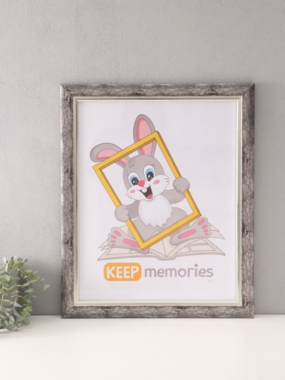 Фоторамка для фото 40×50 см «Фон Арт», пластик, т. серый