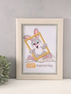 Фоторамка для фото 21×30 см «Фон Арт», пластик, белый с серым - Фото 1