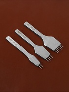 Набор строчных игольчатых пробойников для кожи, 3 шт., шаг=4 мм - Фото 2