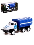 Грузовик металлический «УРАЛ», инерция, масштаб 1:64, МИКС - Фото 1