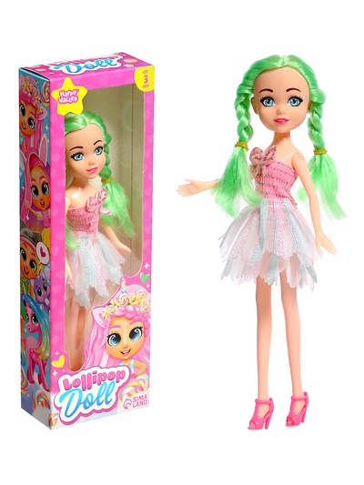 Кукла Lollipop doll, цветные волосы, МИКС