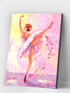 УЦЕНКА Картина по номерам на холсте с подрамником «Балерина» 20×30 см - Фото 3